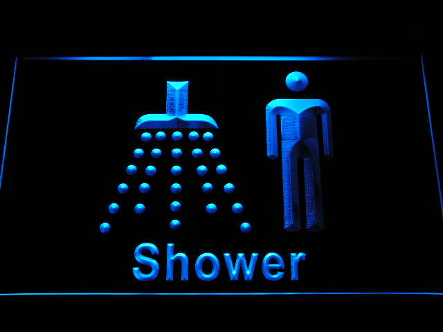 Men Male Boys Shower Room Change Neon Light Sign